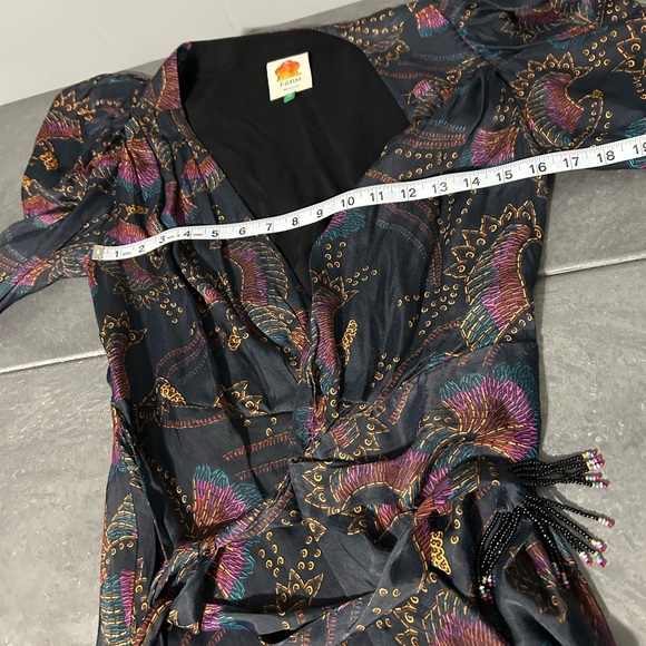 FARM RIO Sequin Toucans Wrap Dress Mini Dress - Picture 10 of 15